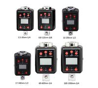 MEIVIYA Clé dynamométrique numérique à Couple élevé 1.5-1000nm Adaptateur d'outil de Torsion 1/4 3/8 1/2 3/4(17-340nm)