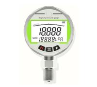 MEIVIYA Contrôleur de Pression de Pompe à Eau, Dia 60mm 80mm 100mm précision intellinte en Acier Inoxydable, manomètre numérique Pression hydraulique de l'eau sous Vide(Dia 60mm,-100-500KPA 0.4preci)