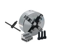 MEIVIYA Mandrin de Tour K12 à 4 mâchoires, Auto-centrage Manuel, K12-80 K12-100 K12-125 K12-130 K12-160 avec Accessoires de Machines-Outils de Tournage, Nouveau(K12-160)