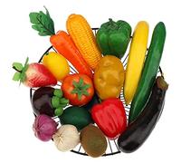 Meiwlong 16 PCS Fake Réaliste Plastic Légume Artificiel RéalisteFruit Model Décoration Christmas Home Faux Photography Accessoires Garnish Fête Festival
