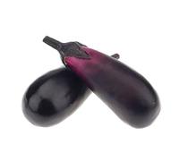 Meiwlong 2 PCS Fake Réaliste Eggplant Accessoires Décoration Home Artificiel Display RéalisteLégume Faux Food Model Ornament Fête Festival