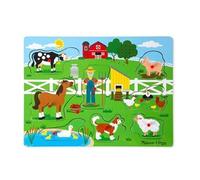 Meiya & Alvin forme puzzle avec son ferme 8 pièces