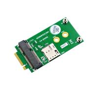 meiyan Adaptateur Mini PCI-E vers M.2 Adaptateur M.2 NGFF vers Mini PCI-E Adaptateur M.2 Key B vers Mini PCI-E pour Module GSM 5G 4G 3G LTE avec Emplacement pour Carte Nano SIM