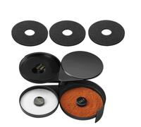 meiyan Barre à Sel et Sucre Rimmer à Sel avec 3 Éponges, Rimmer en Verre à 3 Niveaux, Rimmer à Sel pour Cocktails