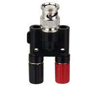 meiyan Fiche BNC 4Mm Fiche Banane SéParateur Connecteur BNC Fiche Mâle à 2 X 4Mm Banane Jack Adaptateur de Prise