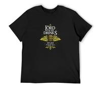 meiyan Ktrs Mens Lord of The Drinks One Beer to Rule Them All T-Shirt Shirt Top Short Sleeve Black XXL