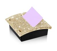 meiyan Supports de Bloc-Notes Auto-Adhésifs en Strass 4 X 4 Pouces Distributeur de Porte-Notes Mémo Porte-Notes Autocollantes Distributeur de Notes Autocollantes