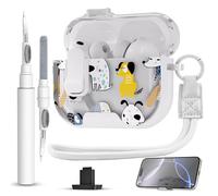 meiyasy Coque de protection pour AirPods Pro 3e génération avec clip de verrouillage sécurisé | Chiot mignon | Coque rigide de style féminin avec kit de nettoyage et porte-clés | LED avant visible |