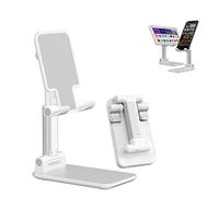 Meiyijia Support Téléphone Réglable,Support Téléphone Bureau Pliable avec Hauteur et Angle Réglable, Dock Téléphone - Phone, Samsung, Huawei, Accessoires, (Blanc)