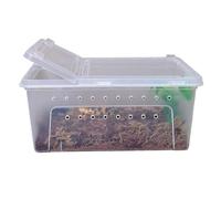 MEIZHITU Boîte d'alimentation D'insectes Reptiles Boîte d'alimentation for Reptiles, Conteneur D'éclosion Et De Reproduction, Maisons for Animaux Compagnie(White)