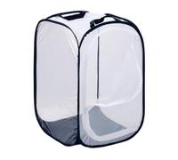 MEIZHITU Boîte d'alimentation D'insectes Reptiles Cage À Insectes en Maille Pop-up Deux Portes for Habitat De Papillons(Black,30x30x30cm)