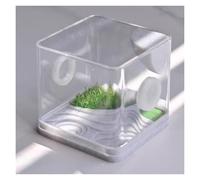 MEIZHITU Boîte d'alimentation D'insectes Reptiles Enclos for Araignées Sauteuses, Terrarium en Acrylique for Reptiles(8x7cm)