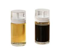MEIZHITU Bouteille Huile Olive Bouteille D'huile en Verre De Cuisine Anti-Fuite, D'assaisonnement Au Vinaigre Sauce Soja, Ensemble 2 Pièces pour Cuisine