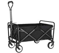 MEIZHITU Chariot avec roulettes Wagon Pliant Pliable Utilitaire Chariot Extérieur Jardin Camping Sports Heavy Duty Les Sports De Plein Air(C)
