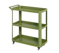 MEIZHITU Chariot Utilitaire À roulettes À 3 Niveaux avec Roues Et Poignée for Cuisine(80cm)