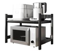 MEIZHITU Étagère pour Micro-Ondes pour Cuisine Support De Four À Micro-Ondes Rétractable Cuisine Double Couche pour Comptoir D'armoire Étagère Extensible