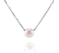 MEIZHITU Faux Collier De Perles Colliers De Perles Culture D'eau Douce For Femmes, Pendentifs, Accessoires Bijoux Mariage Fête Accessoires(Blue,Silver)