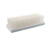 MEIZHITU Porte Tubes À Essai Support de Tubes à essai en Plastique for séchage de Tubes à essai 6 x 17, Blanc, 102 puits Outil Pédagogique Accessoires