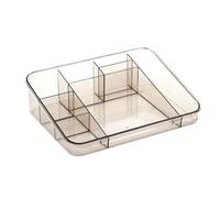 MEIZHITU Rangement Maquillage Boîte De Finition en Plastique pour Boîte De Rangement De Cosmétiques De Bureau en Plastique Simple Et Transparente Rangement Produit de Beauté(C)