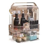 MEIZHITU Rangement Maquillage Boîte De Rangement Cosmétique De Bureau Magasin De Soins De La Peau Coiffeuse Tiroir Organisateur De Maquillage Rangement Produit de Beauté(Transparent)