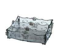 MEIZHITU Rangement Maquillage Boîte De Rangement Cosmétique Transparente De Bureau Rouge À Lèvres Masque Boîte De Finition Organisateur De Maquillage Rangement Produit de Beauté(Black)