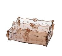 MEIZHITU Rangement Maquillage Boîte De Rangement Cosmétique Transparente De Bureau Rouge À Lèvres Masque Boîte De Finition Organisateur De Maquillage Rangement Produit de Beauté(Bruin)