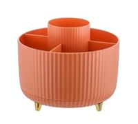 MEIZHITU Rangement Maquillage Boîte De Rangement En Plastique Pour Cosmétiques, Finition De Bureau, Boîte De Tri Polyvalente, Organisateur De Maquillage Rangement Produit de Beauté(Oranje)