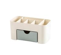 MEIZHITU Rangement Maquillage Boîte De Rangement En Plastique Pour Maquillage, Vernis À Ongles, Boucles D'oreilles, Organisateur De Bureau À Domicile Rangement Produit de Beauté(Blue)