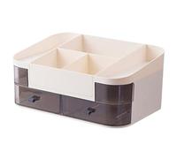 MEIZHITU Rangement Maquillage Boîte De Rangement Multifonctionnelle De Grande Capacité Pour Cosmétiques, Rouges À Lèvres Et Produits De Soins De La Peau Rangement Produit de Beauté(Beige)