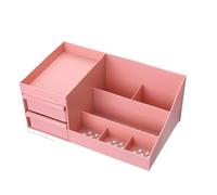 MEIZHITU Rangement Maquillage Boîte De Rangement Pour Cosmétiques, Tiroirs En Plastique, Type De Rangement Pour Rouges À Lèvres Pour Produits De Soins De La Peau Rangement Produit de Beauté(Rosa)