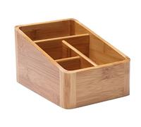 MEIZHITU Rangement Maquillage Bureau Bambou Cosmétique Boîte De Rangement Divers Petit Objet Boîte De Rangement Organisateur De Maquillage Rangement Produit de Beauté