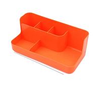 MEIZHITU Rangement Maquillage Coiffeuse Boîte De Rangement Cosmétique De Bureau Boîte De Tri Polyvalent Organisateur De Maquillage Rangement Produit de Beauté(Oranje)
