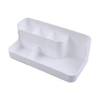 MEIZHITU Rangement Maquillage Coiffeuse Boîte De Rangement Cosmétique De Bureau Boîte De Tri Polyvalent Organisateur De Maquillage Rangement Produit de Beauté(White)