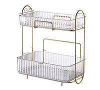 MEIZHITU Rangement Maquillage Cosmétique Organisateur Boîte De Rangement Soins De La Peau Produit Stockage Rack Décoration Maquillage Organisateur Rangement Produit de Beauté(Transparent)