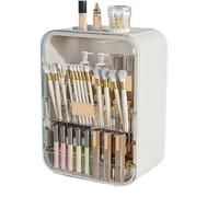 MEIZHITU Rangement Maquillage Grand Organisateur De Maquillage Cosmétique, Vitrine De Stockage De Cosmétiques Étanche À l'eau avec Tiroirs Rangement Produit de Beauté(White)