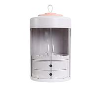 MEIZHITU Rangement Maquillage Organisateur De Maquillage, Présentoir Rotatif Pour Cosmétiques, Boîte De Rangement Par Glisser-déposer, Boîte De Rouge À Lèvres De Bureau Rangement Produit de Beauté