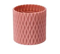 MEIZHITU Rangement Maquillage Seau De Rangement Pour Pinceaux De Maquillage Boîte De Rangement Cosmétique Portable Organisateur De Maquillage De Bureau Simple Rangement Produit de Beauté(Rosa)