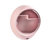 MEIZHITU Rangement Maquillage Support De Maquillage Mural Boîte De Rangement Ronde Pour Cosmétiques Pour Étagère De Crème Tonique Rangement De Maquillage Rangement Produit de Beauté(Rosa)