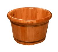 MEIZHITU Seau pour Bain De Pieds Seau en Bois pour Bain De Pieds Baignoires Faites À La Main Baril Relaxation des pour Tremper Les Se Détendre pour Soins des Pieds(26cm)