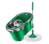 MEIZHITU Serpillière pour Cuisine Maison Ensemble Serpillère Rotative Et Seau avec Essoreuse pour Le Nettoyage des Sols, Seau pour Serpillère, Utilisation Humide Ou Sèche pour Nettoyage Tous(Grün)