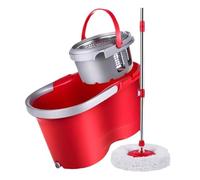 MEIZHITU Serpillière pour Cuisine Maison Ensemble Serpillère Rotative Et Seau avec Essoreuse pour Le Nettoyage des Sols, Seau pour Serpillère, Utilisation Humide Ou Sèche pour Nettoyage Tous(Rot)