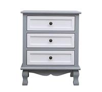 MEIZHITU Table Basse pour Salon Table d'extrémité de Nuit Moderne avec 3 tiroirs Rangement, Table d'appoint Chaise canapé for Salon Espace étroit, Gris Chambre À Coucher