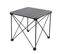 MEIZHITU Table Extérieure Intérieure Table Pliante De Camping, Facile À Transporter, avec Plateau en Aluminium, Plage Essentiels De Camping(51 * 52 * 52cm)