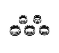 MEIZIYU Lot de 5 bagues protection for bouton réglage du volume la radio, Convient for Toyota, Camry 2018-2020 Cadre du bouton de climatisation