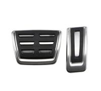 MEIZIYU Pédales de voiture, adaptées à Volkswagen, adaptées à VW, adaptées à T-Cross, Tcross 2019-2022, accessoires de couverture de pédale d'embrayage de frein en acier inoxydable coussinets de pédal