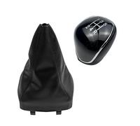 MEIZIYU Pommeau de levier de vitesse 5/6 vitesses, guêtre de démarrage, couvercle de manette de vitesse adapté à la Ford Mondeo 4 IV Mk4 2007 - 2014 Soufflet de levier de vitesse automobile(Black 5 sp