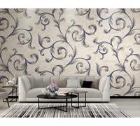 MEIZONGHUOJI Papier Peint Intissé Feuilles De Fougère Salon Chambre Papier Peint Panoramique Décoration Murale 400Cm(W) X280Cm(H)