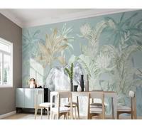 MEIZONGHUOJI Papier Peint Intissé Plantes Et Animaux Des Forêts Tropicales Salon Chambre Papier Peint Panoramique Décoration Murale 350Cm(W) X256Cm(H)
