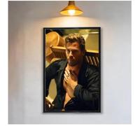 MEIZONGHUOJI Poster Affiche Et Impression De Brad Pitt, Tableau Sur Toile, Décoration Murale Pour Salon Et Décoration Intérieure 50 * 70Cm Sans Cadre