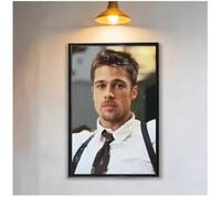 MEIZONGHUOJI Poster Affiche Et Impression De Brad Pitt, Tableau Sur Toile, Décoration Murale Pour Salon Et Décoration Intérieure 50 * 70Cm Sans Cadre